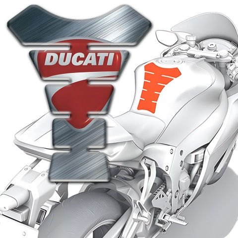 Ducati Tank Protector Polished Surface Print 