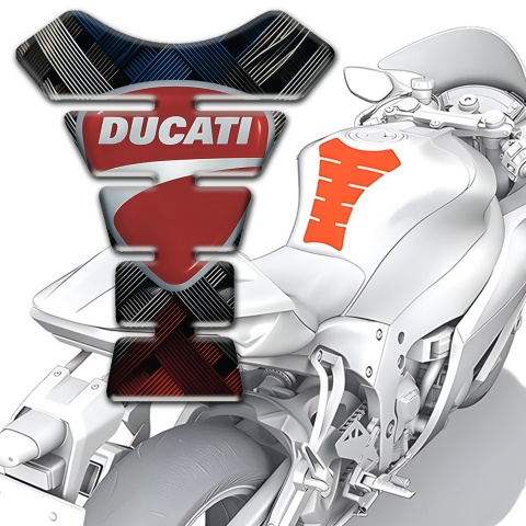 Ducati Tank Fuse Crossed Belts Print 