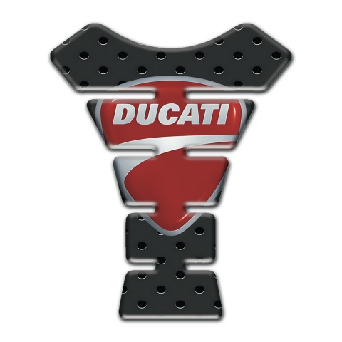 Ducati Tank Protector Classic Logo with Perforated Rubber Effect Design 