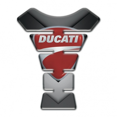 Ducati Tank Pad Motorbike Gray Nuance V Shape Decoration 