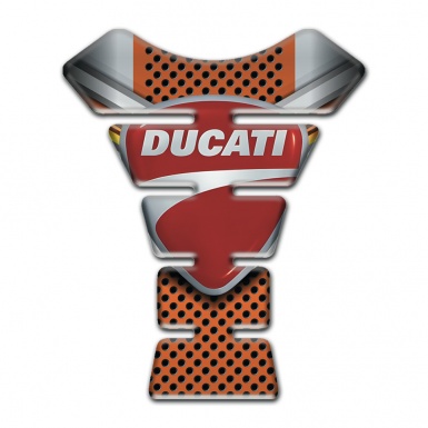 Ducati Tank Pad Motorbike Copper Gray Print 