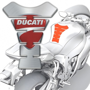 Ducati Tank Fuse Stylish Silver Print 
