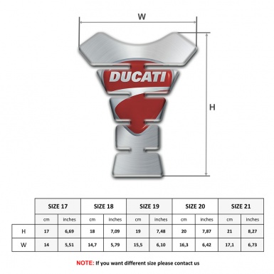 Ducati Tank Fuse Stylish Silver Print 