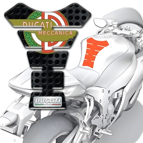 Ducati Tank Protector Perforated Surface with Modern logo Design 
