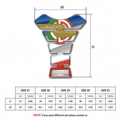 Ducati Tank Protector Colorful Base Modern Logo Design