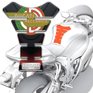 Ducati Tank Fuse Dark Base Design with Modern Logo Style 