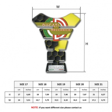 Ducati Tank Pad Motorbike Modern Logo High-Quality  Model 