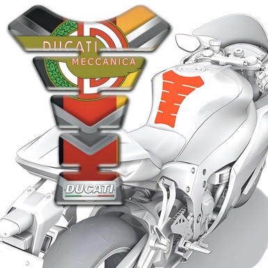Ducati Tank Guard Pads Multicolored Model with New Logo Style 