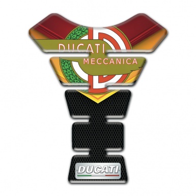 Ducati Tank Fuse Fire Colors Motive with Modern Logo 