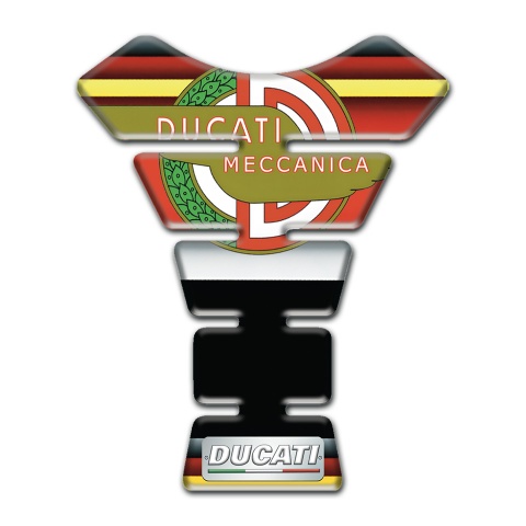 Ducati Tank Pad Protector Multicolored Decoration with Modern Logo Style 