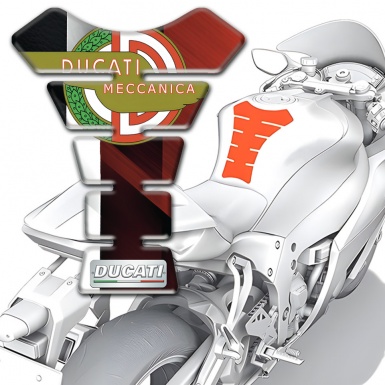 Ducati Tank Pad Motorbike Premium Quality Model with Modern logo 