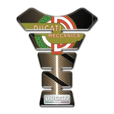 Ducati Tank Protector Bronze Design with New Log Style 