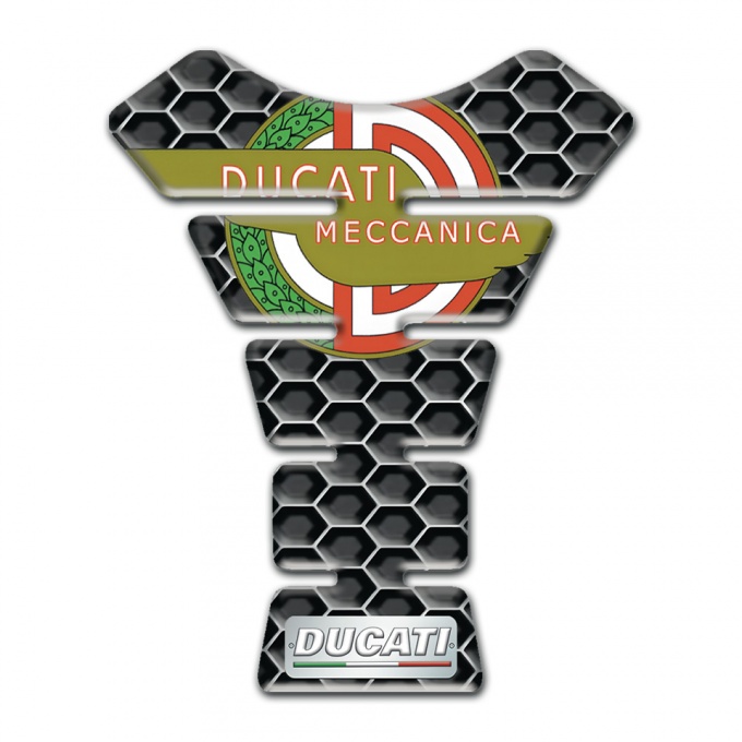 Ducati Tank Fuse Honeycomb Design with New Logo 
