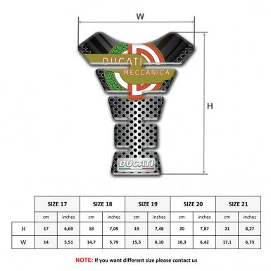 Ducati Tank Pad Protector Modern Logo Design Motorcycle Style 