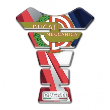 Ducati Tank Pad Motorbike Multicolor Decoration Meccanica Logo Style 