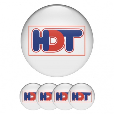 HDT Emblems for Wheel Center Caps White Special Logo Edition