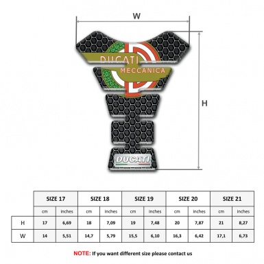 Ducati Tank Protector Perforated Steel Base Modern Log 