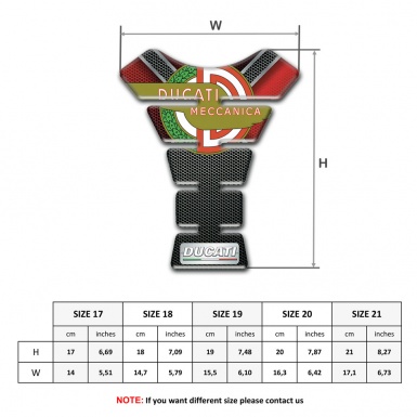 Ducati Tank Protector Meccaanica Logo Racing Edition