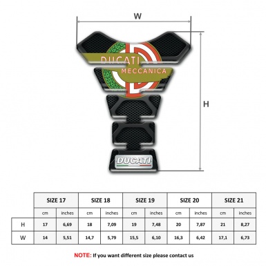 Ducati Tank Fuse Dark Base Meccanica Logo Motive 