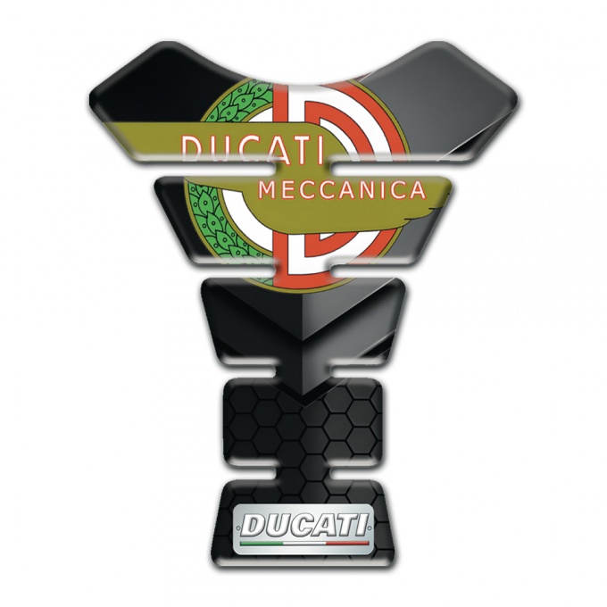 Ducati Tank Pad Protector Meccanica Logo Design with Stylish Decoration 