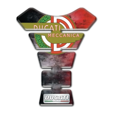 Ducati Tank Pad Protector Mixed Colors Background with New Logo Style 