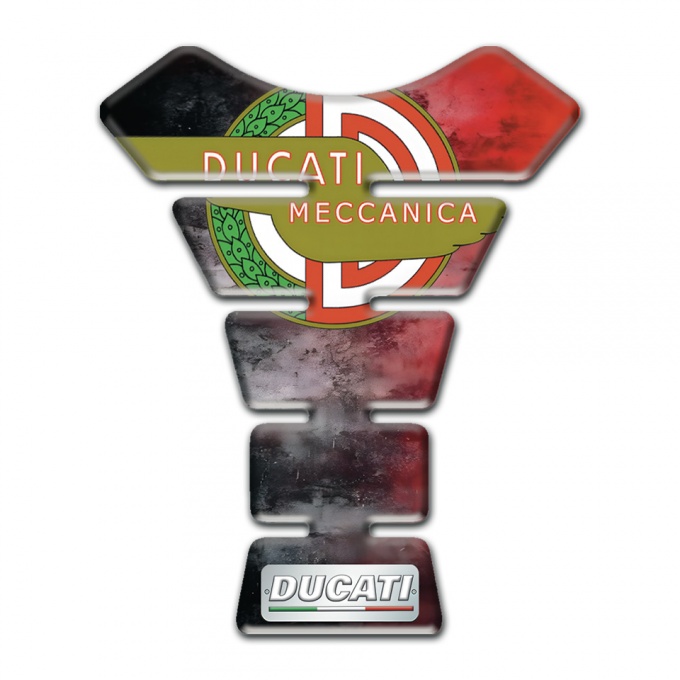 Ducati Tank Pad Protector Mixed Colors Background with New Logo Style 