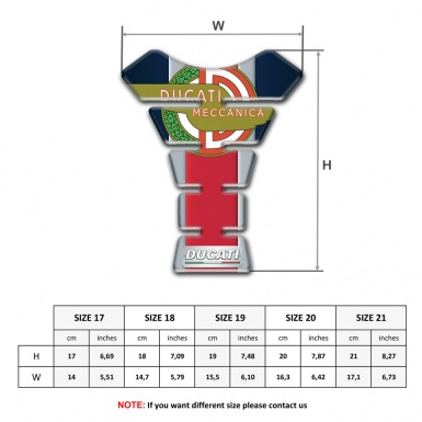 Ducati Tank Fuse Red Center Design 