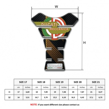 Ducati Tank Fuse Black Brown Decor Base Meccanica Logo 