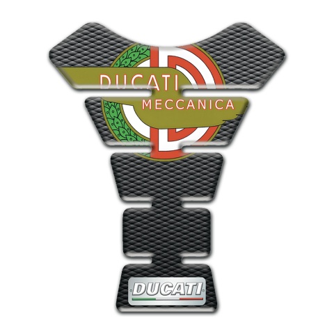 Ducati Tank Fuse Black Gray Flakes Design