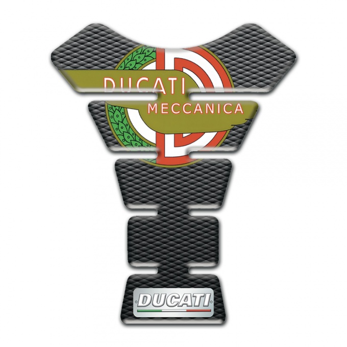 Ducati Tank Fuse Black Gray Flakes Design