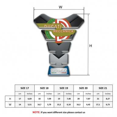 Ducati Tank Guard Pads V Shape Decoration Type 