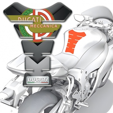 Ducati Tank Fuse Gray Nuances Details