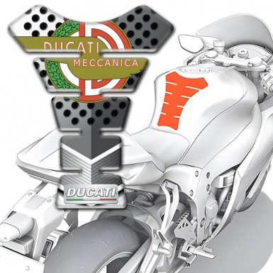 Ducati Tank Pad Motorbike Perforated Design Model 