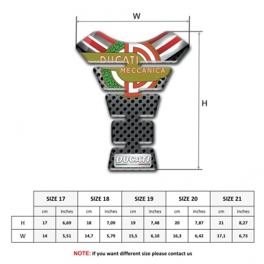 Ducati Tank Protector Meccanica Logo Design Premium Quality Type 