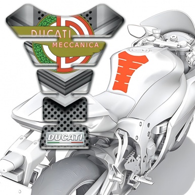 Ducati Tank Fuse Racing Edition Model Meccanica Logo Design 
