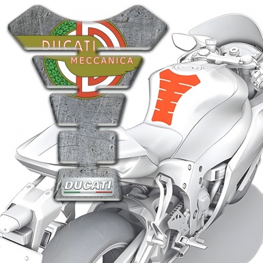 Ducati Tank Pad Motorbike Stone Effect Type 
