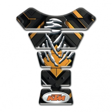 KTM Tank Pad Motorbike Black with Yellow Rhobus Edition 