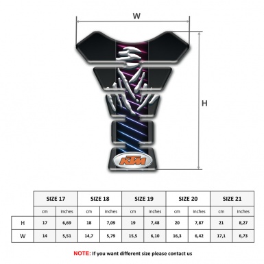 KTM Tank Protector Neon Lines Edition 