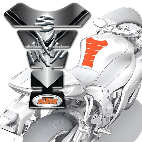 KTM Tank Protector Chromed Effect Design 