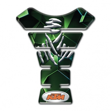 KTM Tank Fuse Green Diamond Effect Design 