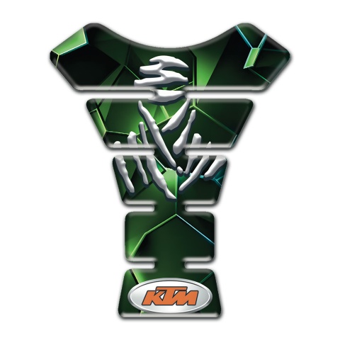 KTM Tank Fuse Green Diamond Effect Design 