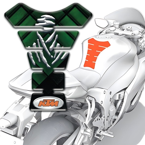 KTM Tank Guard Pads  Dark Green Parts Design