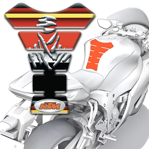 KTM  Tank Pad Motorbike Colorful Decoration Base Samurai Logo 