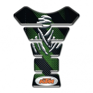 KTM  Tank Fuse Black with Green Bands Design 