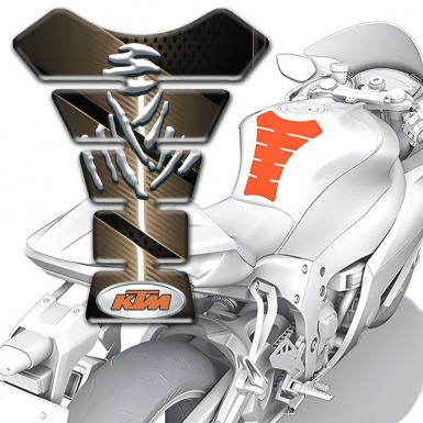 KTM Tank Pad Motorbike Bronze Design 