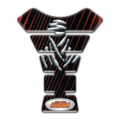KTM Tank Guard Pads Black Base with Stripes Edition