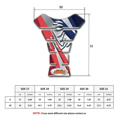KTM  Tank Guard Pads Multicolored Decoration Design 