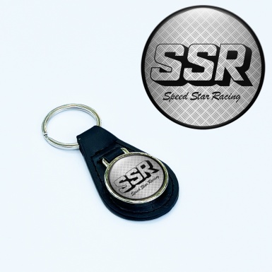SSR Keychain Leather Silver Grill Black Edition