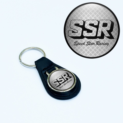 SSR Keychain Leather Silver Grill Black Edition