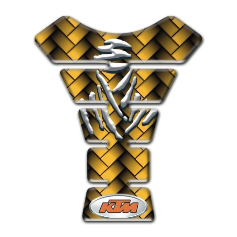 KTM Tank Guard Pads Yellow Mosaic Design 